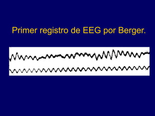 Primer registro de EEG por Berger.
 
