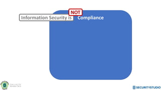 ComplianceInformation Security is
NOT
 