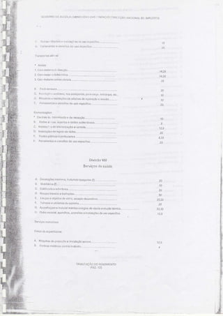 Taxa amortização específicas