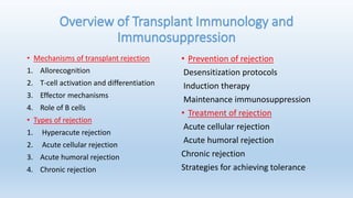 TRANSPLANT IMMUNOLOGY | PPTX