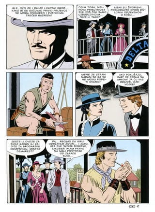 GLE, OVO JE I DALJE UNIJSKI BROP...
KAKO Bl SE SAdUVAO PRIVIO PRIJEVOZ
SE MORA OSIGURATI I PUTNICIMA
MEN! SU 2IVOPISNI...
POGLEDAJTE ONOG DIV-
LJAKA OPJEVENOG
U KOlU!...
OSIM TOGA, NJl-
HOVA PRISUTNOST
SVE JO$ dlNI SAMO
UZBUPLJIVIJIM... .
NIJE LI TAKOF ^
TREdEG RAZREPA
1
'4k
mi ★
AKO POKU$AJU,
/MAT dE POSLA SA
MNOM/ JA dU VAS
BRANITI, PJE-
^ VOJKE! ^
MENE JE STRAH!
NAPAM SE PA SE
NE MOGU POPE-
Tl OVAMO!
6
-a
ID
PA... RECIMO PA IGRU
opr2avam 2ivom... i zato,
UZA SVE SVOJE POBITKE,
TAKOPER IMAM PRAVO
JESTE LI OVPJE ZA
SVOJ RAdUN ILI RA-
PITE ZA BROPARSKU
KOMPANIJU, MISTER
MALI POSTOTAK
NA
DEMARESTP
OP ZARAPE
KUCE
T
i
J
V.
/f
;
11= I r
n k®
V
k
- ^«
I
« u
±£1
 
