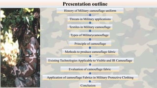 Multisorb Camo Example Camouflage textile for millitary | PPTX