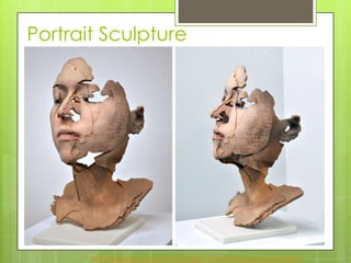 Portrait Sculpture
http://blog.ponoko.com/2012/04/19/3d-printing-as-an-art-form/
 