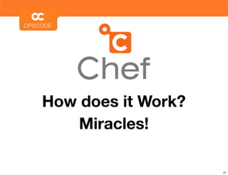 How does it Work?
    Miracles!

                    21
 