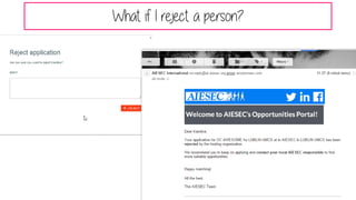 What if I reject a person?
 