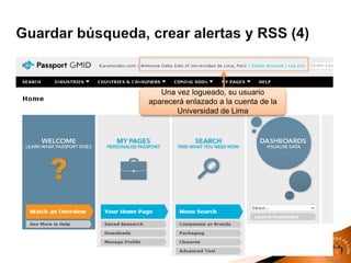 Una vez logueado, su usuario
aparecerá enlazado a la cuenta de la
Universidad de Lima
 