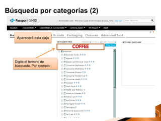 Aparecerá esta caja
Digite el término de
búsqueda. Por ejemplo:
Búsqueda por categorías (2)
 