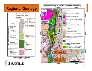 Regional Geology
Stratigraphic Column
7
6.1 Moz Au6.1 Moz Au
8.1 Moz Au8.1 Moz Au
 