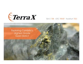 TerraX Minerals, Inc. Corporate Presentation | PPT