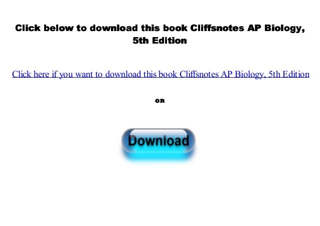 Cliffs ap biology 5th edition