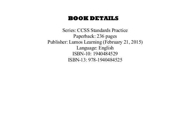 Pdf Common Core Practice 6th Grade English Language Arts Workb