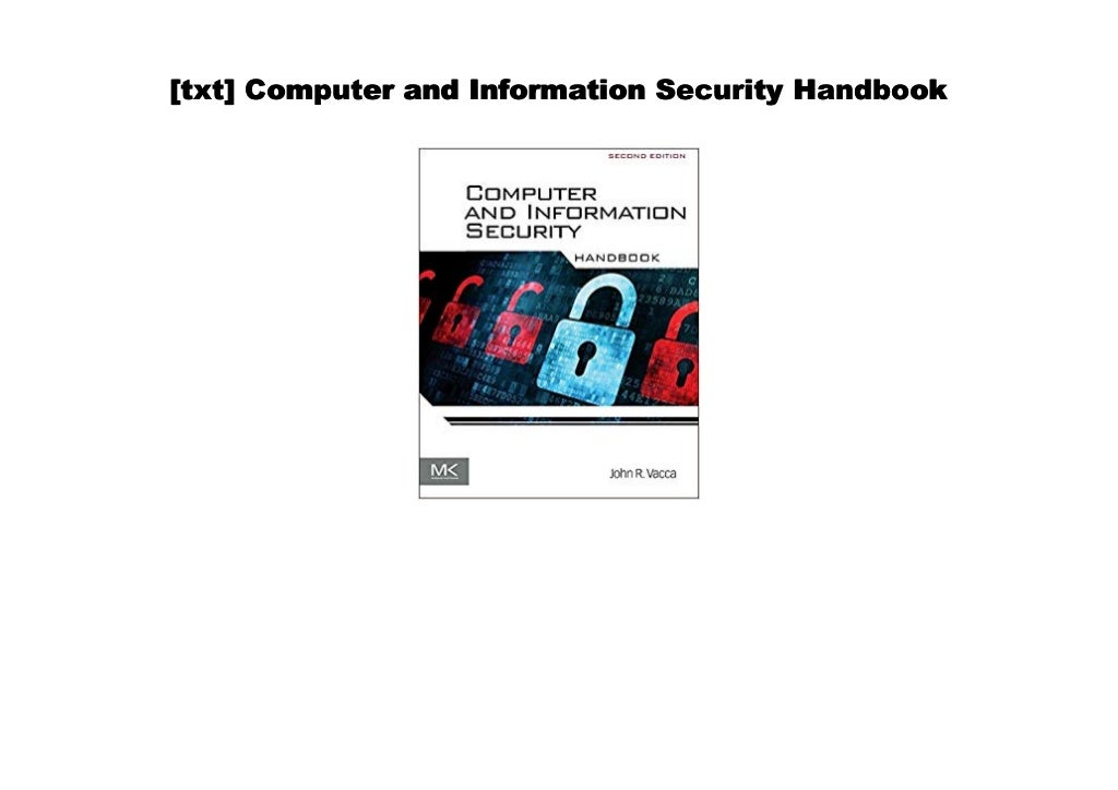 [PDF] Computer and Information Security Handbook