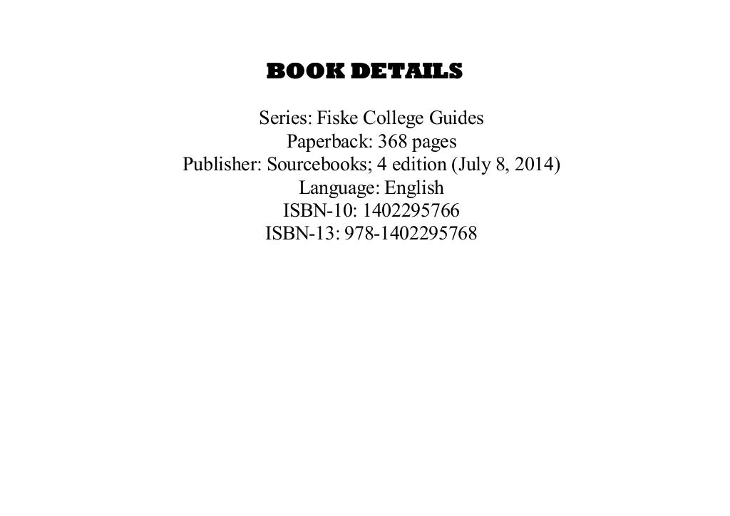 Fiske real college essays that work download 04 picture