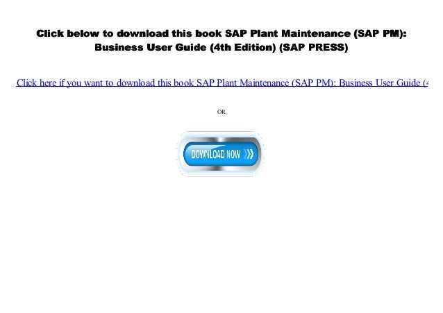 Sap Plant Maintenance Training Manual
