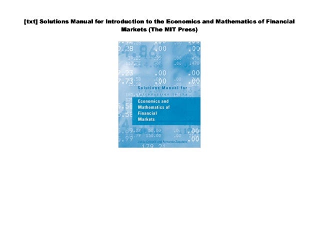Pdf Solutions Manual For Introduction To The Economics And - 
