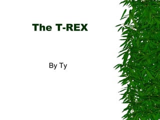The T-REX   By Ty 