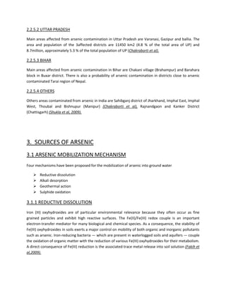 arsenic contamination of groundwater | PDF