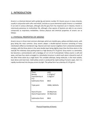 arsenic contamination of groundwater | PDF
