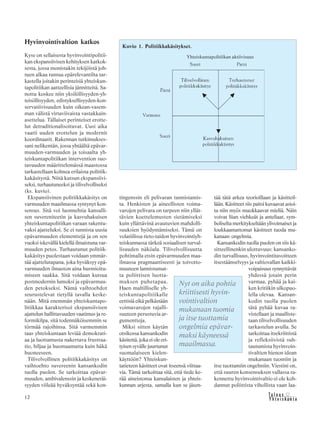 12 &Y h t e i s k u n t a
Ta l o u s
Hyvinvointivaltion katkos
Kyse on sellaisesta hyvinvointipolitii-
kan ekspansiivisen kehityksen katkok-
sesta, jossa monistakin tekijöistä joh-
tuen alkaa tuntua epärelevantilta tar-
kastella joitakin perinteisiä yhteiskun-
tapolitiikan aatteellisia jännitteitä. Sa-
nottu koskee niin yksilöllisyyden-yh-
teisöllisyyden, edistyksellisyyden-kon-
servatiivisuuden kuin oikean-vasem-
man välistä virtaviivaista vastakkain-
asettelua. Tällaiset perinteiset erotte-
lut detraditionalisoituvat. Uusi aika
vaatii uuden erottelun ja modernit
koordinaatit. Rakennan tutkimukses-
sani nelikentän, jossa yhtäältä epävar-
muuden-varmuuden ja toisaalta yh-
teiskuntapolitiikan intervention suo-
tavuuden määrittelemässä maastossa
tarkastellaan kolmea erilaista politiik-
kakäsitystä. Niitä kutsun ekspansiivi-
seksi, turhautuneeksi ja tilivelvolliseksi
(ks. kuvio).
Ekspansiivinen politiikkakäsitys on
varmuuden maailmassa syntynyt kon-
sensus. Sitä voi luonnehtia kansalli-
sen suvereniteetin ja kasvuhakuisen
yhteiskuntapolitiikan varaan rakentu-
vaksi ajatteluksi. Se ei tunnista uusia
epävarmuuden elementtejä ja on sen
vuoksi iskevällä kielellä ilmaistuna var-
muuden petos. Turhautunut politiik-
kakäsitys puolestaan voidaan ymmär-
tää ajattelutapana, joka hyväksyy epä-
varmuuden ilmaston aina hurmioitu-
miseen saakka. Sitä voidaan kutsua
postmodernin lumoksi ja epävarmuu-
den petokseksi. Nämä vaihtoehdot
seurustelevat tietyllä tavalla keske-
nään. Mitä enemmän yhteiskuntapo-
litiikkaa karakterisoi ekspansiivisen
ajattelun hallittavuuden vaatimus ja re-
formikilpa, sitä todennäköisemmin se
törmää rajoihinsa. Sitä varmemmin
taas yhteiskuntaan leviää demokrati-
aa ja luottamusta nakertava frustraa-
tio, hiljaa ja huomaamatta kuin häkä
huoneeseen.
Tilivelvollinen politiikkakäsitys on
vaihtoehto suvereenin kansankodin
tuolla puolen. Se tarkoittaa epävar-
muuden, ambivalenssin ja keskeneräi-
syyden viileää hyväksyntää sekä kon-
tingenssin eli pelivaran tunnistamis-
ta. Henkisten ja aineellisten voima-
varojen pelivara on tarpeen niin yllät-
tävien koettelemusten sietämiseksi
kuin yllättävinä avautuvien mahdolli-
suuksien hyödyntämiseksi. Tämä on
volatiilissa tieto-taidon hyvinvointiyh-
teiskunnassa tärkeä sosiaalisen turval-
lisuuden näköala. Tilivelvollisuutta
pohtimalla etsin epävarmuuden maa-
ilmassa pragmaattiseesti ja toivotto-
muuteen lannistumat-
ta poliittisen luotta-
muksen puhetapaa.
Haen maltilliselle yh-
teiskuntapolitiikalle
eettisiä eikä pelkästään
voimavarojen rajalli-
suuteen perustuvia ar-
gumentteja.
Miksi sitten käytän
otsikossa kansankodin
käsitettä, joka ei ole eri-
tyisen syvälle juurtunut
suomalaiseen kielen-
käyttöön? Yhteiskun-
tatieteen käsitteet ovat itseensä viittaa-
via. Tämä tarkoittaa sitä, että tiede ke-
rää aineistonsa kansalaisten ja yhteis-
kunnan arjesta, samalla kun se jäsen-
tää tätä arkea teorioillaan ja käsitteil-
lään. Käsitteet siis paitsi kuvaavat asioi-
ta niin myös muokkaavat mieliä. Näin
voivat liian viehkeät ja anteliaat, sym-
boliselta merkitykseltään ylivoimaiset ja
loukkaamattomat käsitteet tuoda mu-
kanaan ongelmia.
Kansankodin tuolla puolen on siis kä-
sitteellinenkin ulottuvuus: kansanko-
din turvallisuus, hyvinvointitavoitteen
itsestäänselvyys ja valtiovallan kaikki-
voipaisuus synnyttävät
yhdessä jotain perin
varmaa, pyhää ja kai-
ken kritiikin ulkopuo-
lella olevaa. Kansan-
kodin tuolla puolen
tätä pyhää kuvaa ra-
vistellaan ja maalliste-
taan tilivelvollisuuden
tarkastelun avulla. Se
tarkoittaa itsekriittistä
ja refleksiivistä suh-
tautumista hyvinvoin-
tivaltion hienon idean
mukanaan tuomiin ja
itse tuottamiin ongelmiin. Viestini on,
että suuren konsensuksen vallassa ra-
kennettu hyvinvointivaltio ei ole koh-
dannut poliittista vihollista vaan laa-
Nyt on aika pohtia
kriittisesti hyvin-
vointivaltion
mukanaan tuomia
ja itse tuottamia
ongelmia epävar-
maksi käyneessä
maailmassa.
Kuvio 1. Politiikkakäsitykset.
Yhteiskuntapolitiikan aktiivisuus
 