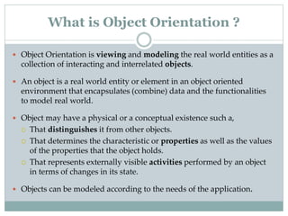 What is Object Orientation? | PPTX