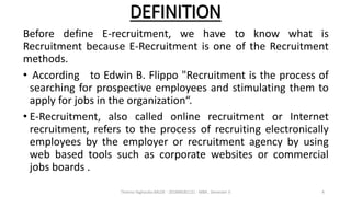 E-Recruitment | PPT