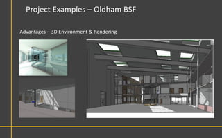 Project Examples – Oldham BSF

Advantages – 3D Environment & Rendering
 