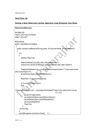 Tybsc it sem5 advanced java_practical_soln_downloadable