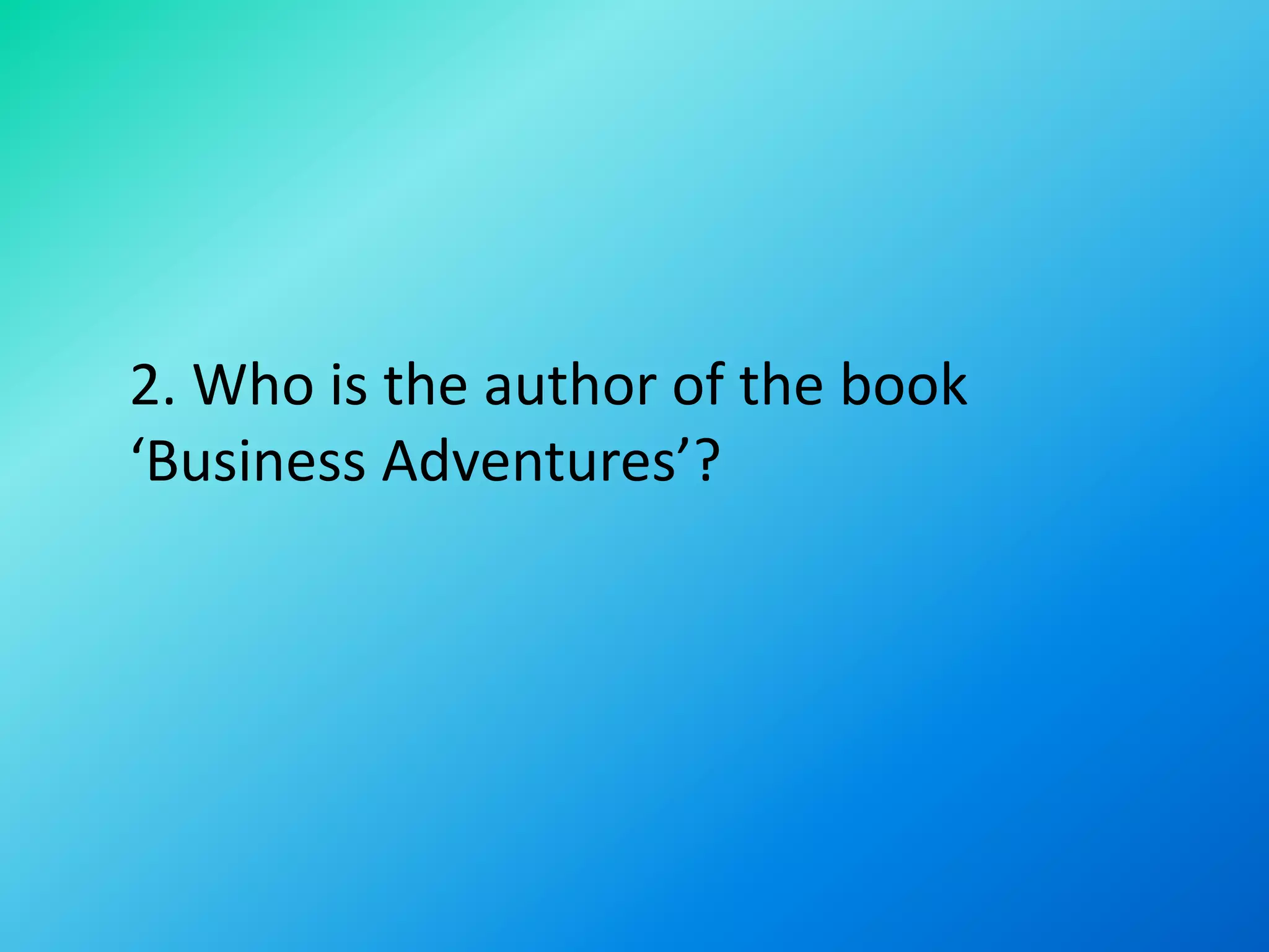 Tycoon- The Business Quiz | PPTX