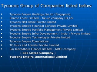 Tycoons empire-international-limited