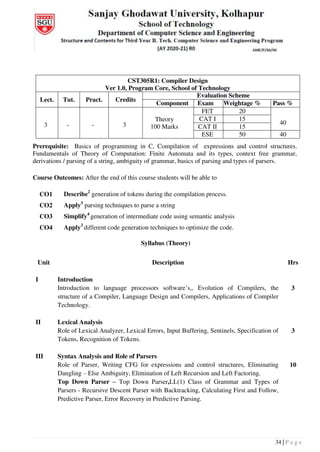 Ty cse syllabus booklet pdf 2020 21 (1) | PDF