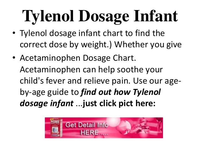 Baby Tylenol Dosage Chart For Infants