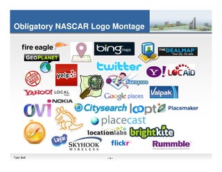 Obligatory NASCAR Logo Montage




Tyler Bell           -4-
 