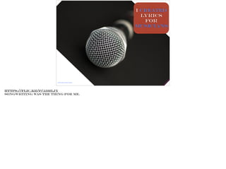 I created
lyrics
for
musicians
https://flic.kr/p/aDRLjy
https://flic.kr/p/aDRLjy
Songwriting was the thing for me.
 