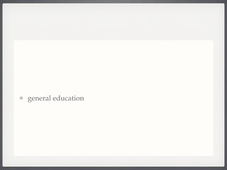 general education 