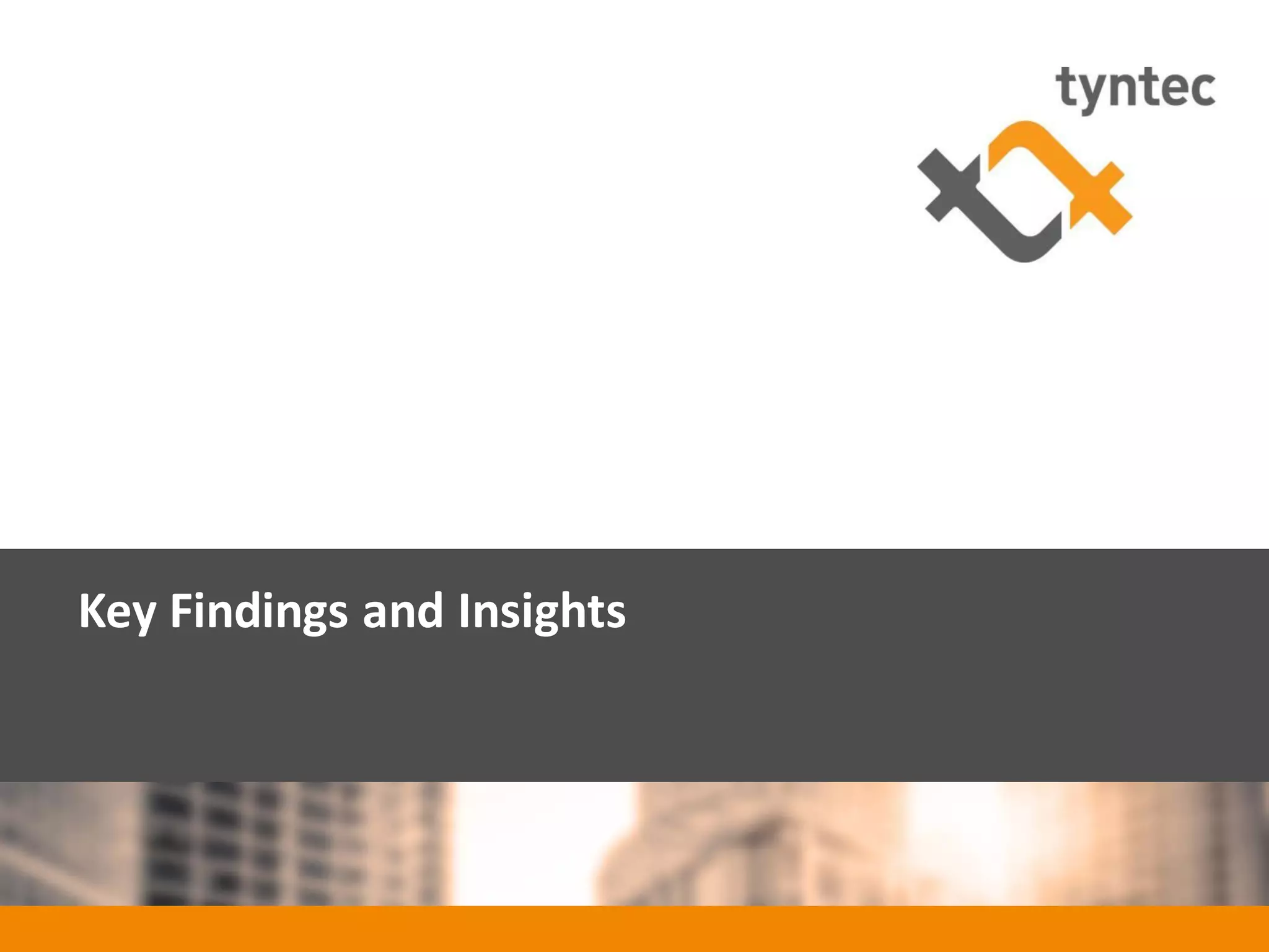 tyntec 2016 Research | Monetization of Portability / Verification
Key Findings and Insights
 