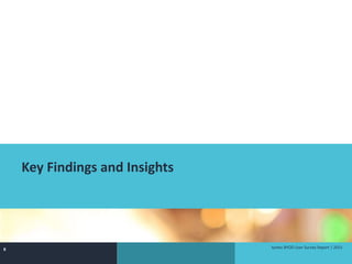 tyntec BYOD User Survey Report | 20158
Key Findings and Insights
 