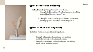 Null Type Unique Examples Type-I and Type-II Error, Alpha error, Beta error, Power of Test | PDF