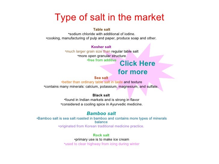 Type of Salt