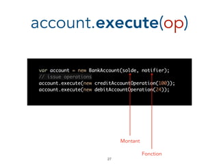 account.execute(op)
!27
Montant
Fonction
 