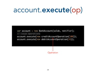 Opération
account.execute(op)
!28
 