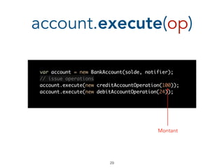 Montant
account.execute(op)
!29
 