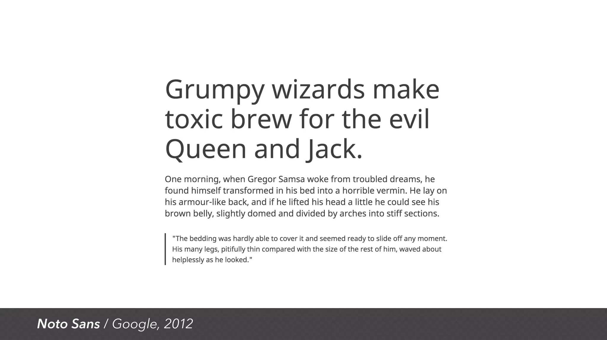 Noto Sans / Google, 2012
 