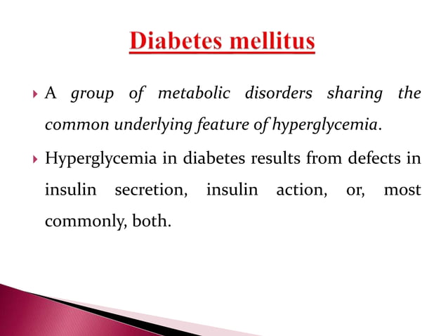 Type 1 diabetes mellitus | PPTX