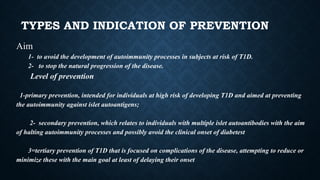 Type 1 DM prevention stage and prevention | PPTX