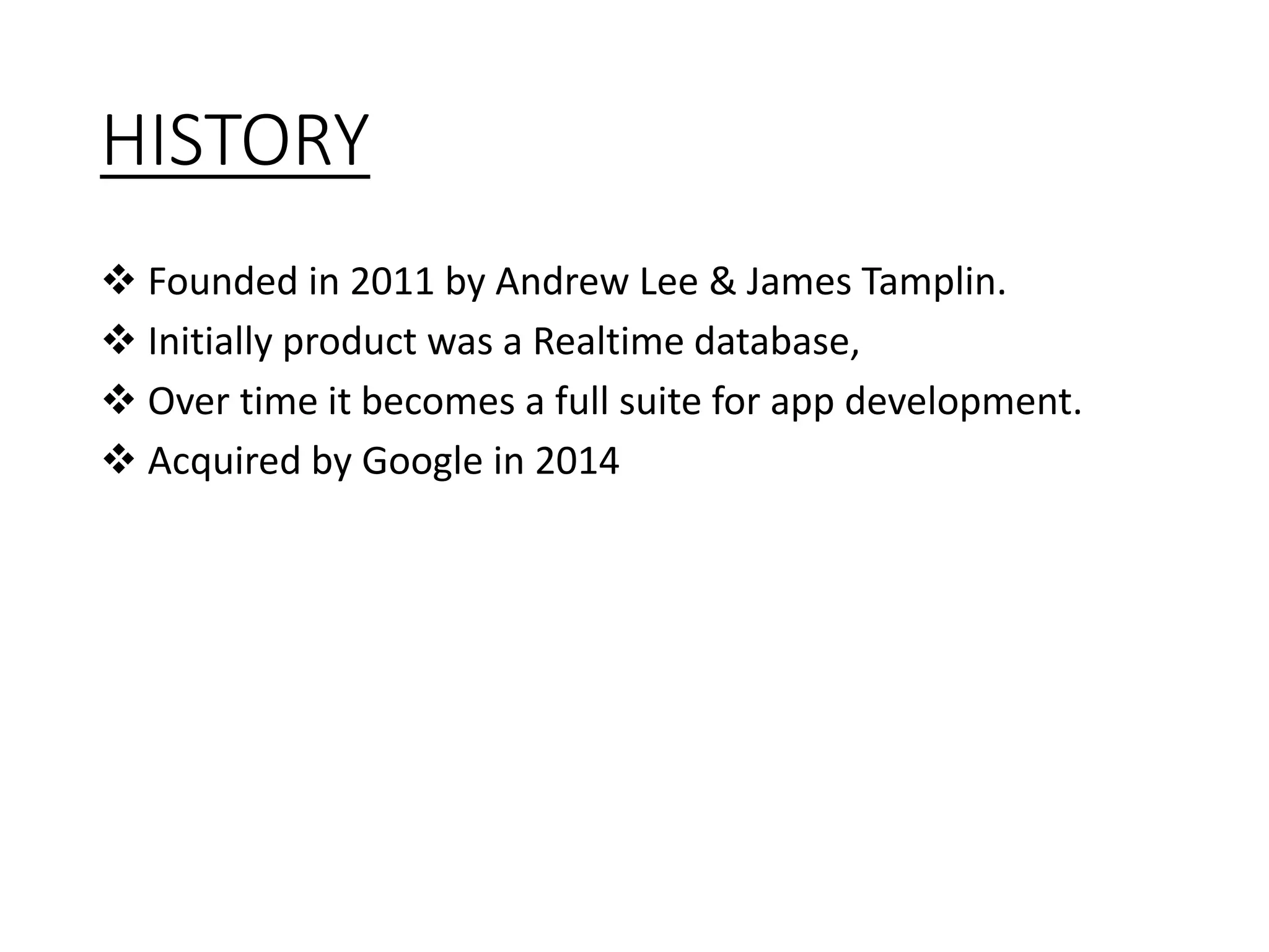 Google firebase ppt