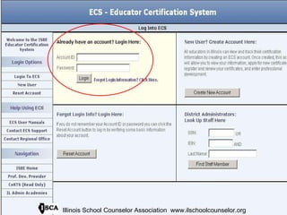 Illinois School Counselor Association  www.ilschoolcounselor.org 