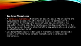 Type and applications of microphones | PDF