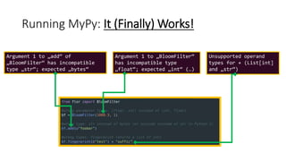 Type Annotations in Python: Whats, Whys and Wows! | PPT