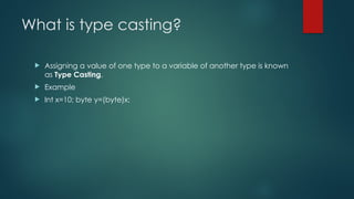 Type Casting in java programming language.pptx