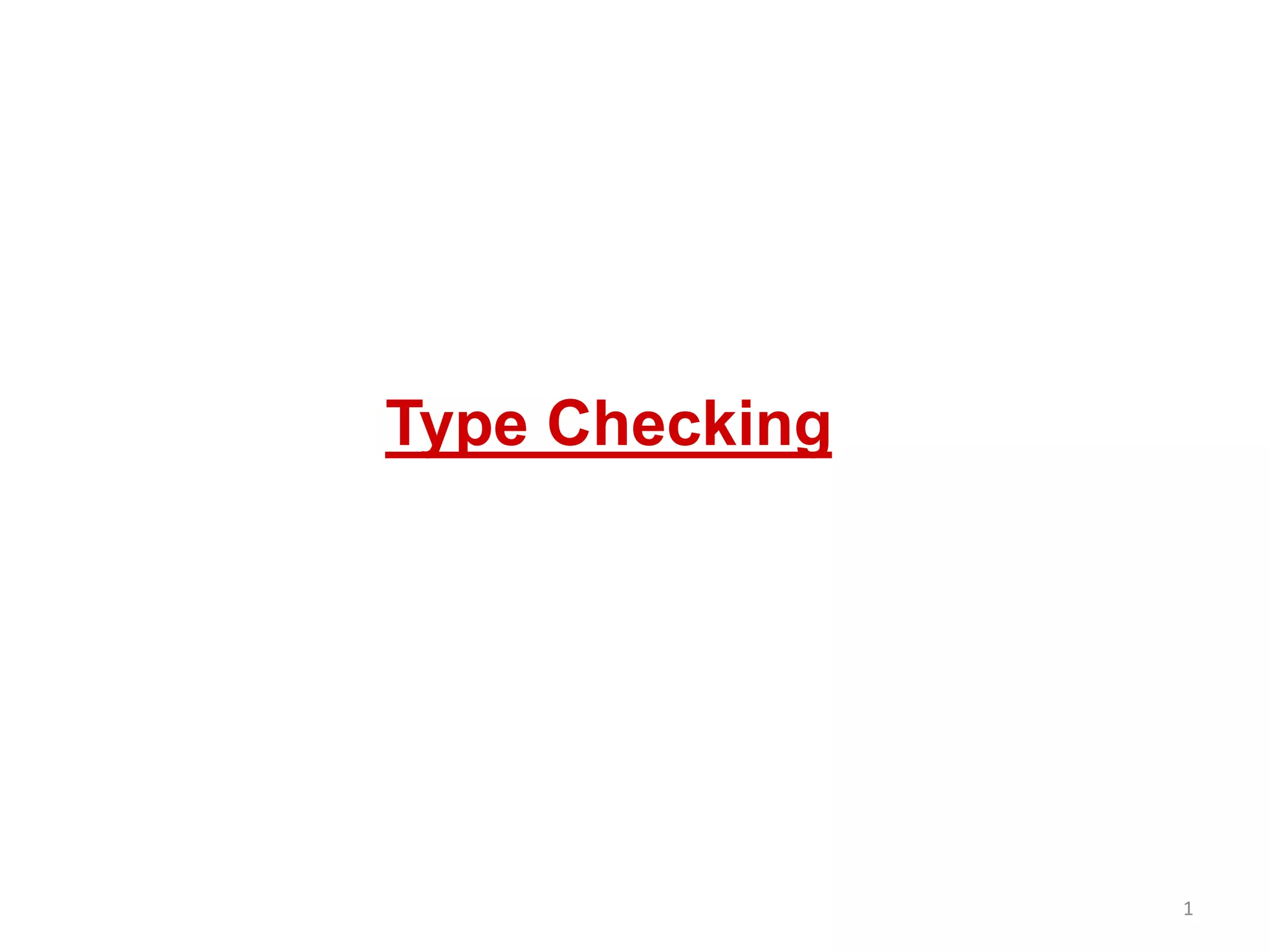 1
Type Checking